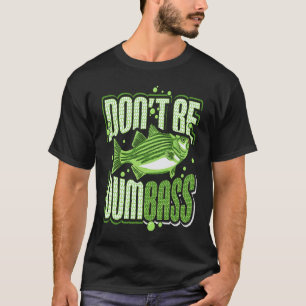 Grappige outfit voor een bass visser t-shirt