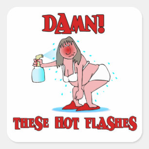 Grappige Overgang Vierkante Sticker