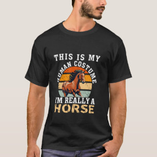 Grappige Paard Citaten Huisdieren Cool Paard Manne T-shirt