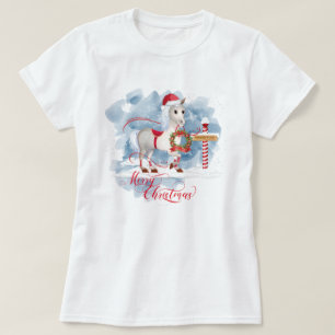 Grappige Paard Liefhebbers Kerstmis Noordpool T-shirt