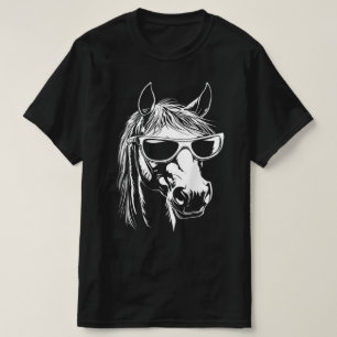 Grappige Paarden Zonnebril , Paard met Zonnebril T-shirt