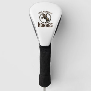Grappige paardenquote vintage western rijdesign_1 golfheadcover