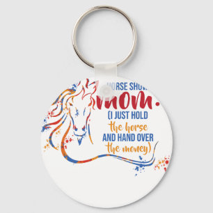 Grappige paardenshow-shirts voor vrouwen - paarden sleutelhanger