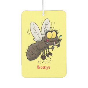 Grappige paardenvlieg insect cartoon luchtverfrisser