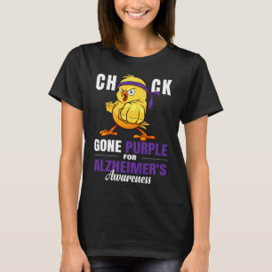 grappige paars van Alzheimer T-shirt