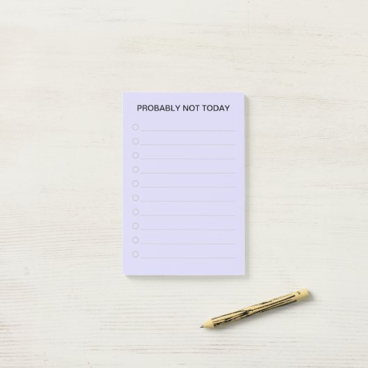 Grappige Paarse lijstjesmaker Post-it® Notes (Op bureau)