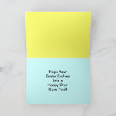 Grappige paascadeaus te koop feestdagen kaart (Binnen)