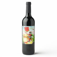 Grappige paasgroeten: ruiter op reusachtige kuiken