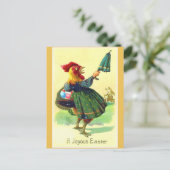 Grappige  paashaan in een Briefkaart (Staand voorkant)