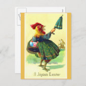 Grappige  paashaan in een Briefkaart (Voorkant / Achterkant)