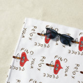 Grappige paddenstoelenkunst strandlaken (In situ)