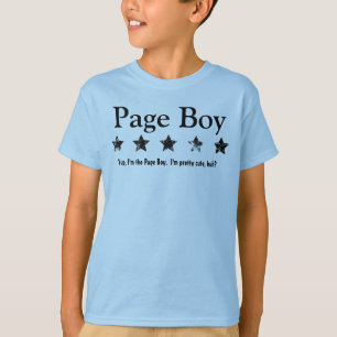 Grappige Page Boy Grunge sterren aangepaste naam A T-shirt
