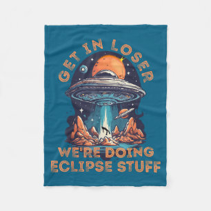 Grappige Pakt Verliezer Alien Ontvoering Zon Fleece Deken