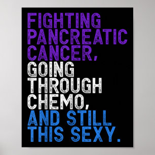 Grappige pancreaskankerbestrijder chemopatiënt INS Poster