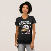 Grappige panda die ramen eet woordspeling knuffel t-shirt (Voorkant volledig)