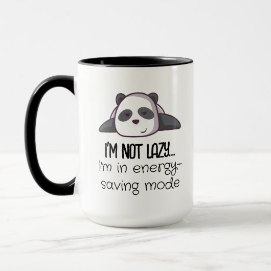 Grappige Panda energiebesparende modus Mok (Links)