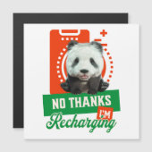 Grappige Panda Introvert Batterij Oplaad Ontwerp (Voorkant / Achterkant)