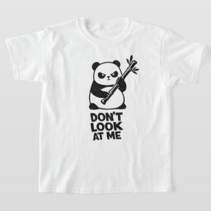 Grappige Panda “KEEK NIET NAAR ME” Kinder T-shirt