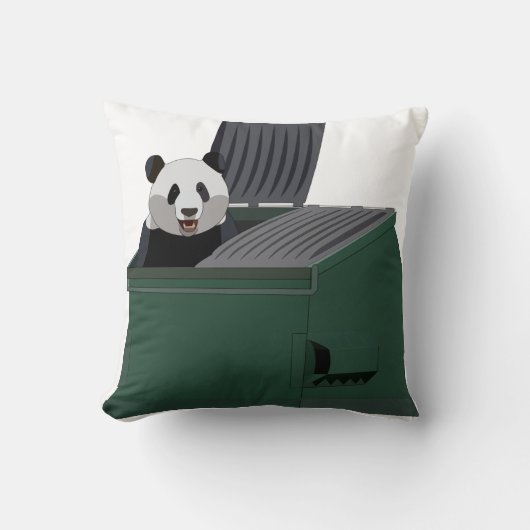 Grappige Panda Kussen (Voorkant)