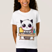 Grappige Panda Student T-shirt (Voorkant)