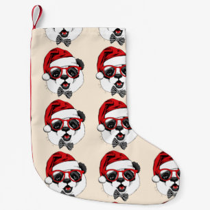 grappige panda voor kerstmis kleine kerstsok