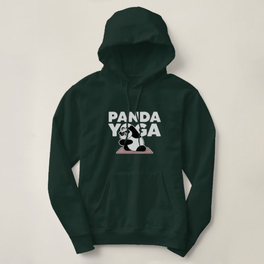 Grappige panda yoga hoodie (Design voorkant)