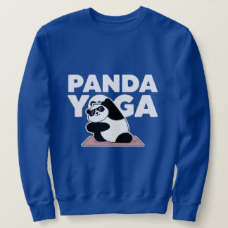 Grappige panda yoga trui