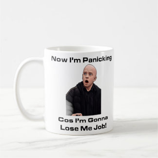 Grappige Paniek Mok Grappige Koffiebeker Werk Humo