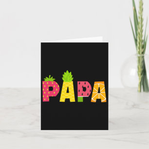 Grappige Papa Fruitarian Liefhebber Zomer Mannen F Kaart