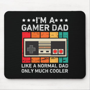 Grappige papa-gamer voor mannen Video Game Papa-ga Muismat