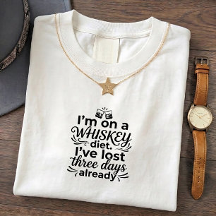 Grappige papa grap grap whisky verloren tee t-shirt