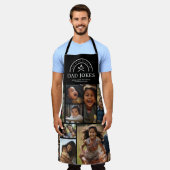 Grappige papa grapt Grill Master | Gepersonaliseer Schort (Gedragen)