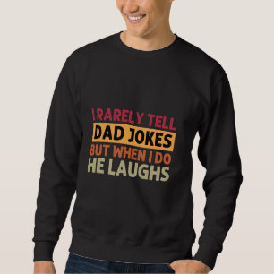 Grappige papa grapt woordspel sarcastische retro trui