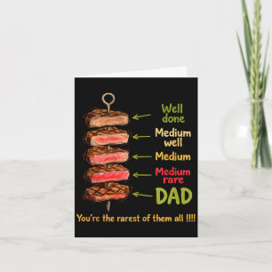 Grappige papa, jij bent de zeldzaamste BBQ-vaderda Kaart