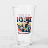 Grappige papa Joke Retro Humor  esthetiek Glas (Voorkant)