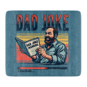 Grappige papa Joke Retro Humor esthetiek Snijplank