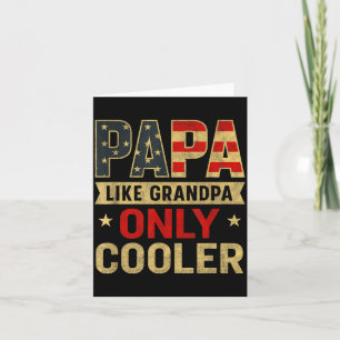 Grappige papa-kunst voor opa van kleinkinderen Vad Kaart