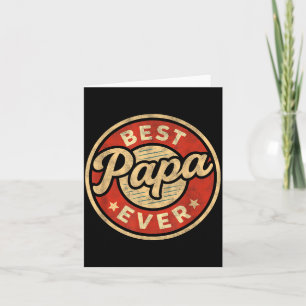 Grappige papa-kunst voor opa van kleinkinderen Vad Kaart