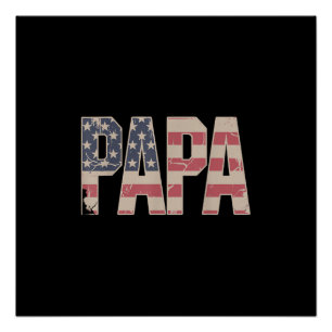 Grappige Papa-kunst voor Opa van Kleinkinderen Vad Perfect Poster