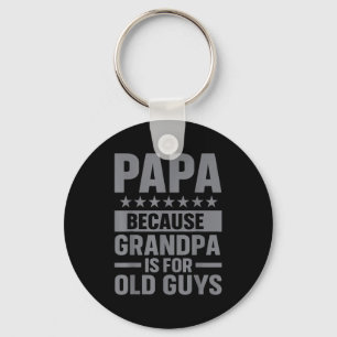 Grappige papa-kunst voor opa van kleinkinderen Vad Sleutelhanger