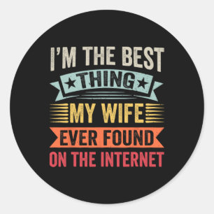 Grappige papa - papa grappen - familie vakantie re ronde sticker
