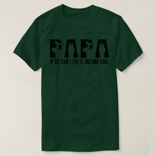 Grappige papa verjaardag t-shirt (Design voorkant)