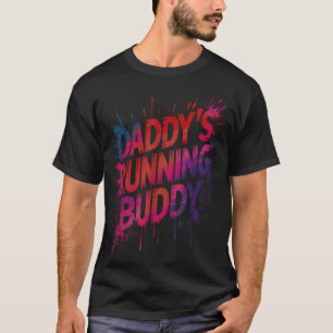 Grappige papa's hardloopmaatje vader halve maratho t-shirt