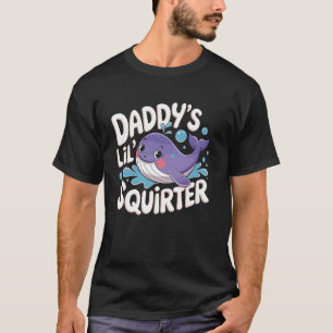 Grappige papa's kleine spuitende schattige vernede t-shirt