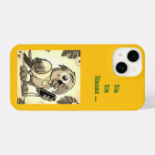 Grappige papegaai. iPhone hoesje (Achterkant horizontaal)