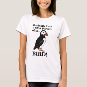 Grappige Papegaaiduiker Zeevogel Vogels Spotten T-shirt