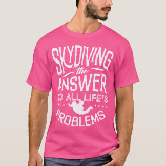 Grappige parachuteliefhebber voor vrouwen en Manne T-shirt