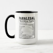Grappige Paralegal Nutrition Facts Medewerker Pers Mok (Links)