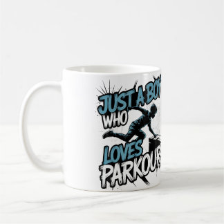Grappige Parkour Gewoon Een Jongen Die Van Parkour Koffiemok