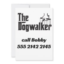 Grappige Parodie Hond Walker Trainer Sitter